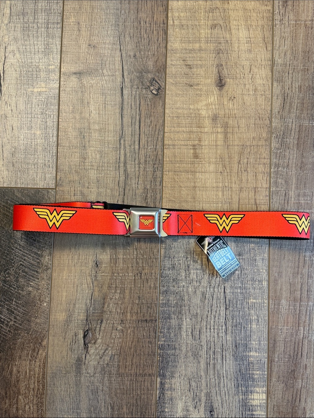 Buckle Down Authentic Wonder Woman Seatbelt Belt NWT